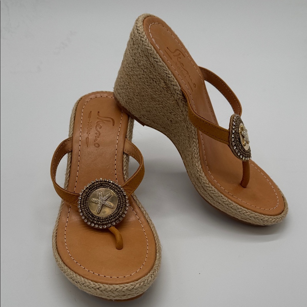 Skemo Womens Rhinestone Flip Flop Sandal